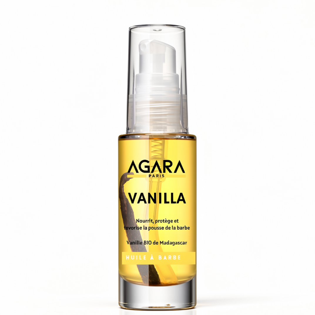 Huile à Barbe BIO VANILLA Agara - Vanille Madagascar - 30ml