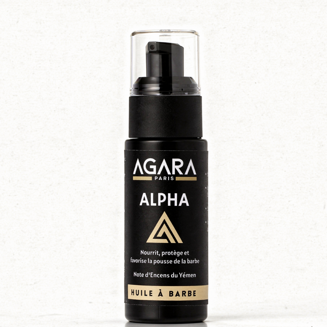 Huile à Barbe Naturelle ALPHA Agara - Encens du Yémen - 30ml