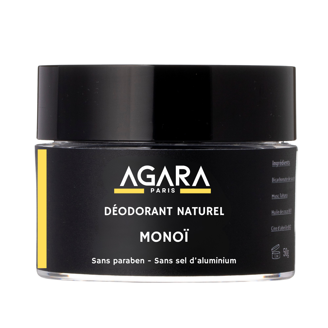 Déodorant Naturel Anti-Transpirant 24H Agara - Monoï - 60g