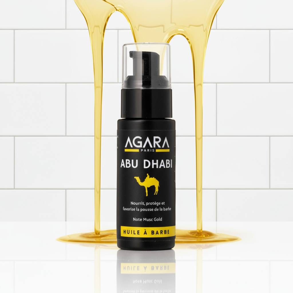 Huile à Barbe Naturelle ABU DHABI Agara - Note de Musc Gold