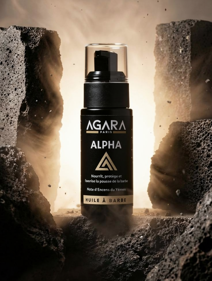 Huile à Barbe Naturelle ALPHA Agara - Encens du Yémen - 30ml
