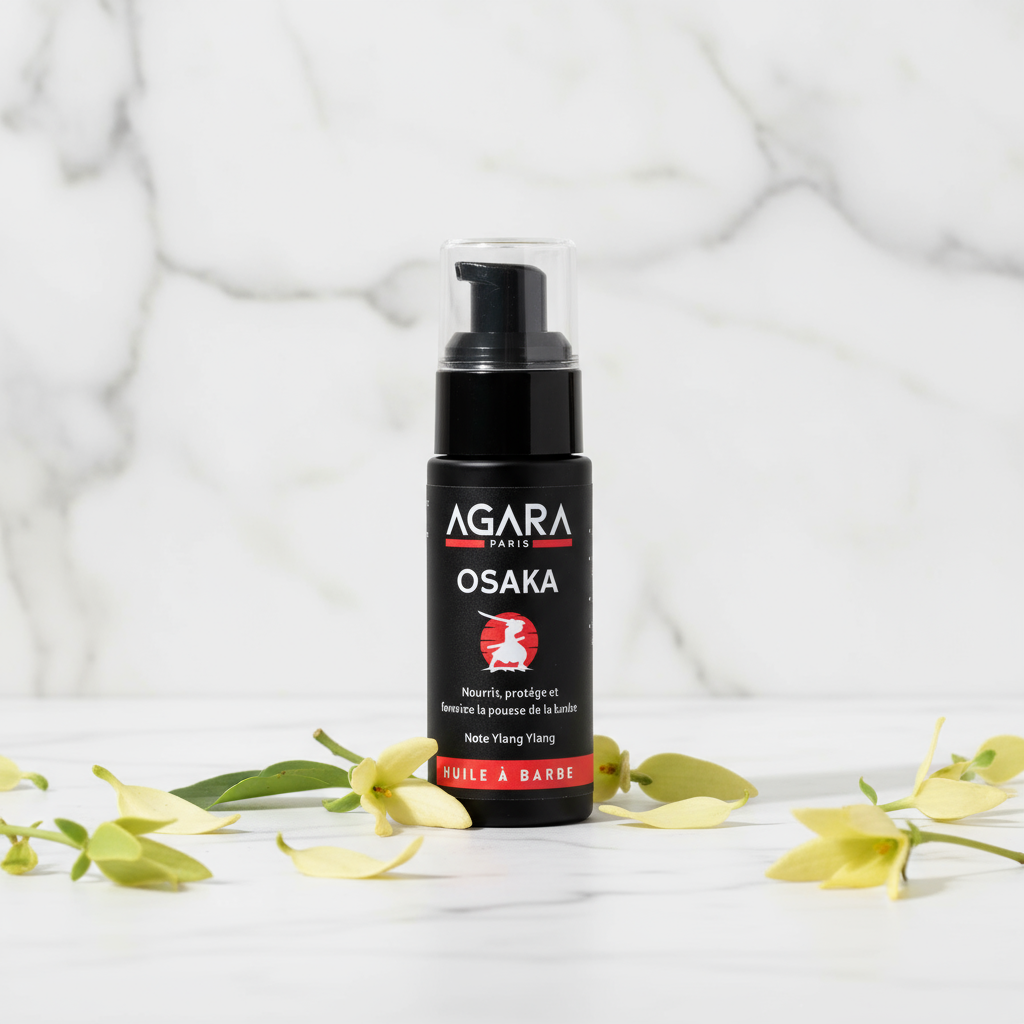 Huile à Barbe Naturelle OSAKA Agara - Note d'Ylang-Yalang