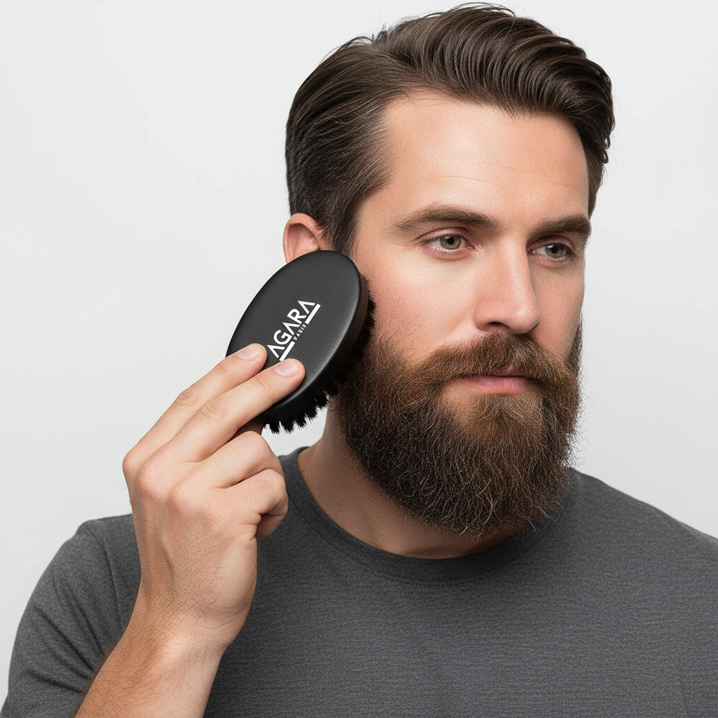 Brosse à BARBE - Bois naturel