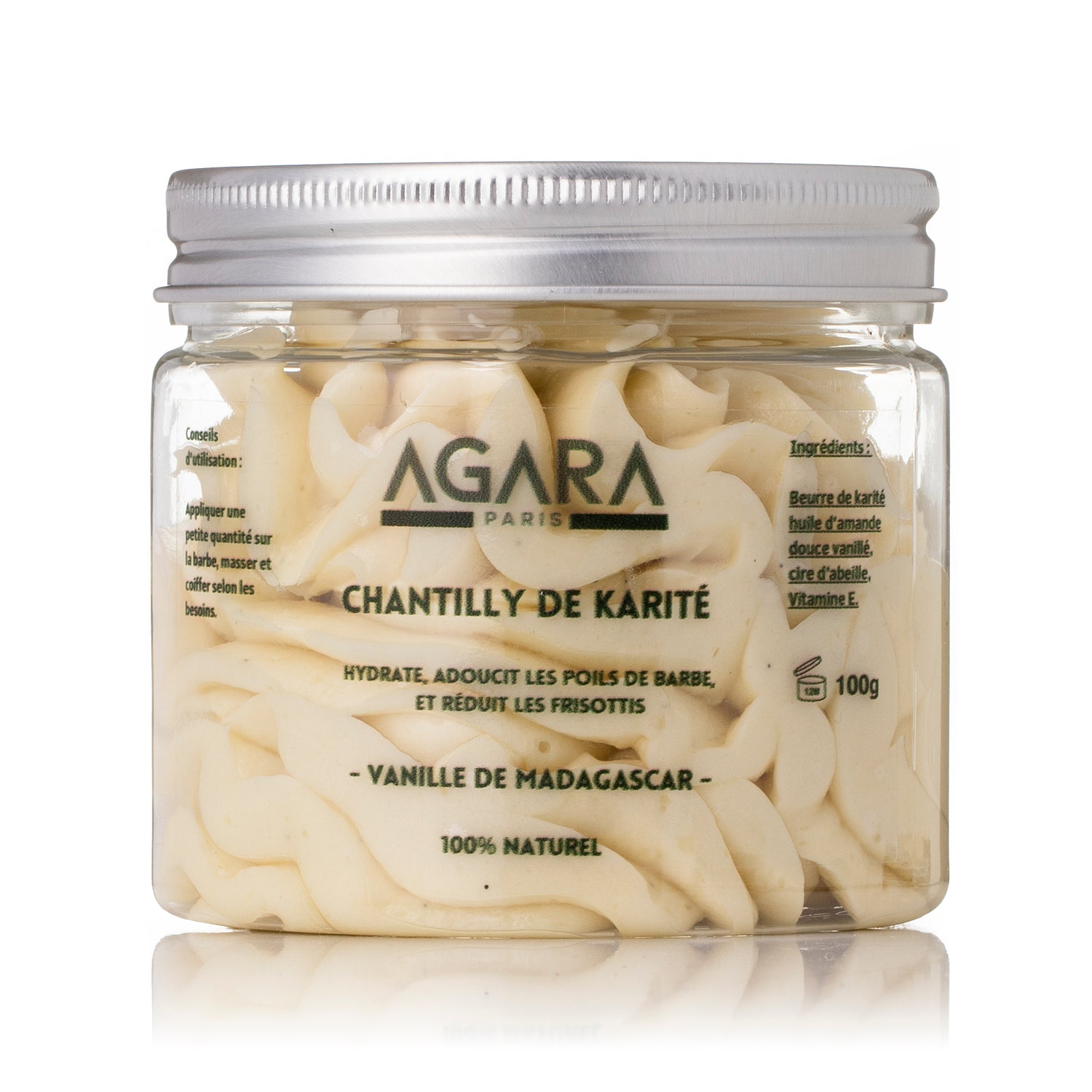 Chantilly à Barbe de Karité Agara - 100% Naturelle