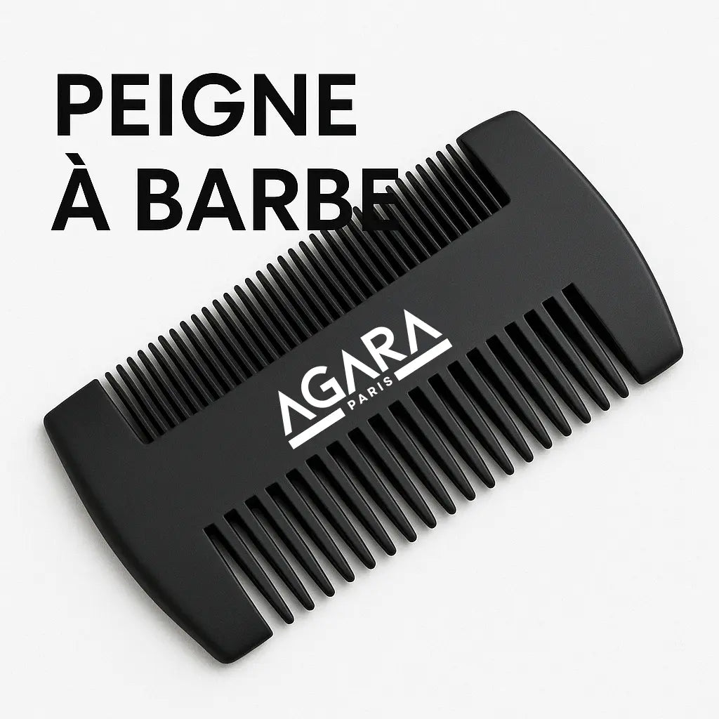 Peigne double face Agara - Bois de Pêcher Naturel