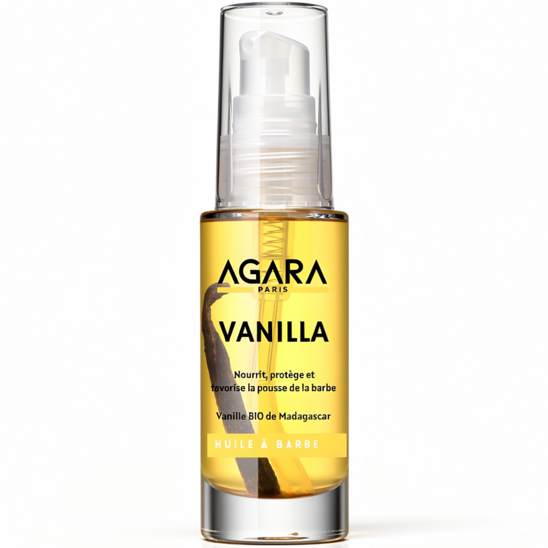 Huile à Barbe BIO VANILLA Agara - Vanille Madagascar - 50ml
